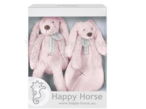 Happy horse cadeauset happy horse konijn wit/blauw/groen/roos/bruin